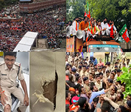 ‘हल्ला बोल’ आंदोलन में बीजेपी नेता और पुलिस के बीच भिड़ंत BJYM ,के कई नेता गिरफ्तार