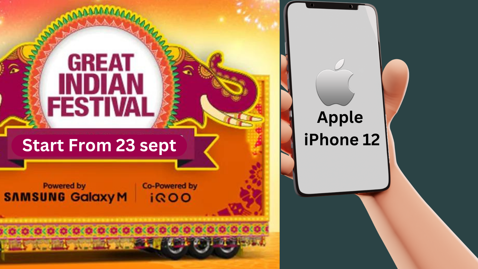 Amazon The Great Indian Festival Sale 2022 : 40,000 हज़ार से भी कम में मिलेगा Apple iPhone 12, जानिए पूरी डिटेल्स