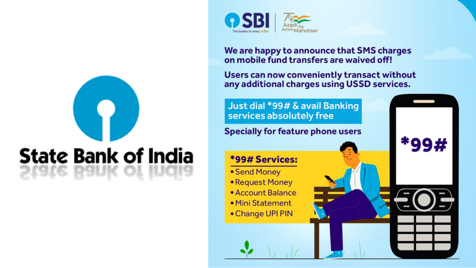 SBI Bank waives SMS Charges, अब मुफ़्त में फंड ट्रांसफर जैसी बैंकिंग सेवा का लाभ उठाएं पाएंगे