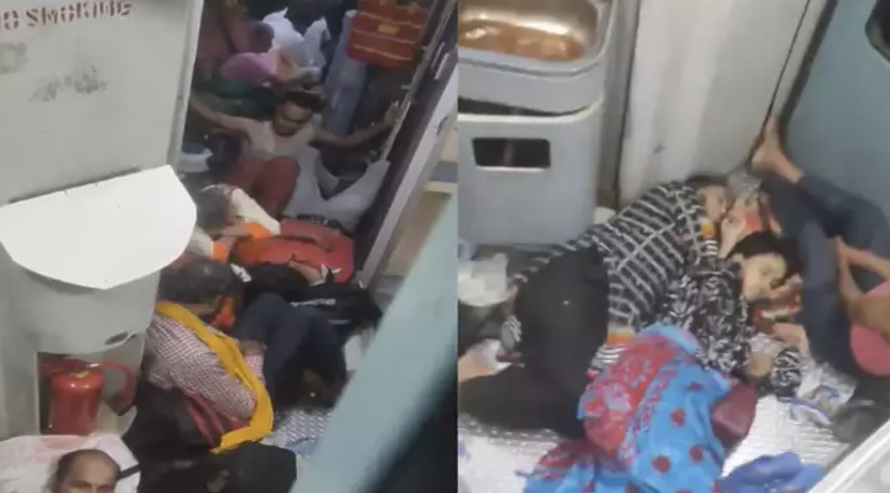 CG Railway Viral Video: यात्रियों का बुरा हाल! शौचालय के पास भी सो रहे थे, रेलवे ने दिया ये जवाब